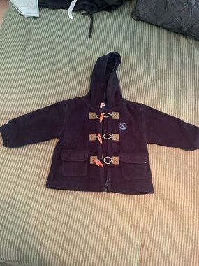 3/$15 - Le Top Navy Dragon Winter Jacket Baby Toddler 12-18 Month